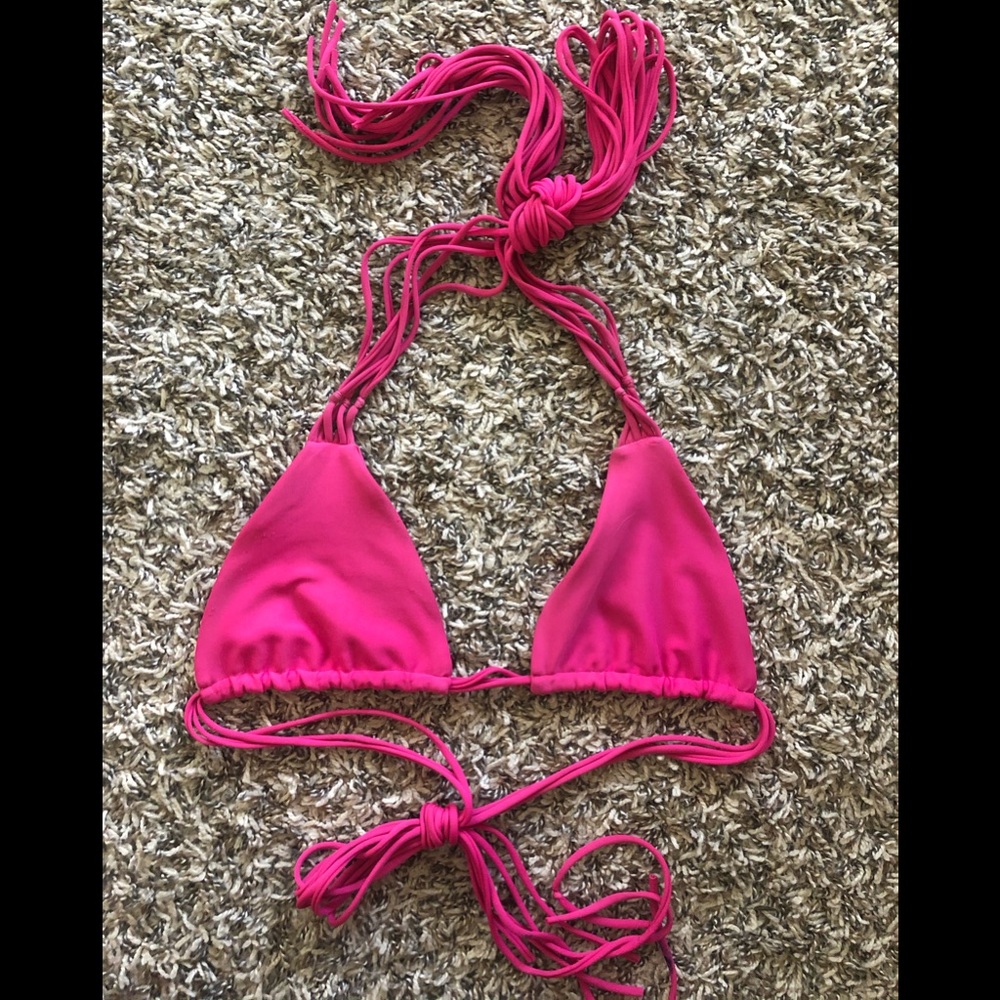 Pink mikoh bikini top